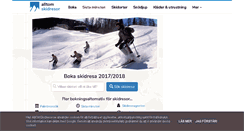 Desktop Screenshot of alltomskidresor.se