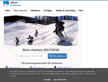 Tablet Screenshot of alltomskidresor.se